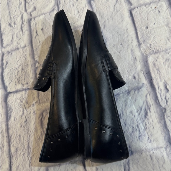 Frye Black Leather Loafers Pointed Toe Size 6.5 - Picture 9 of 11